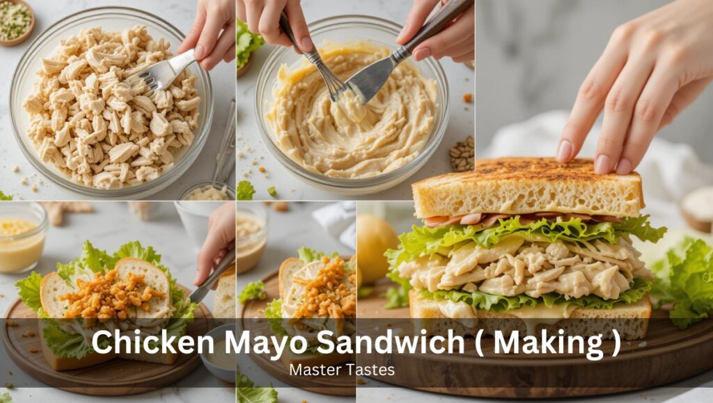 Chicken Mayo Sandwich ( Making )