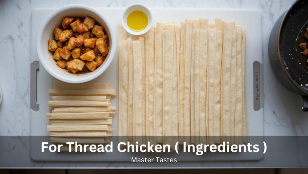 For Thread Chicken ( Ingredients )