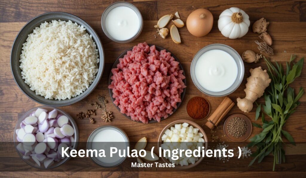 Keema Pulao ( Ingredients )