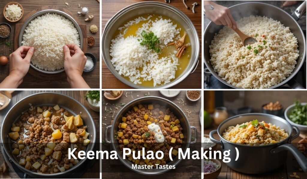 Keema Pulao ( Making )