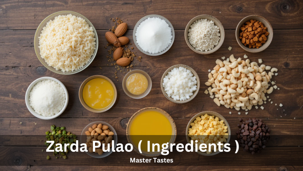 Zarda Pulao ( Ingredients )