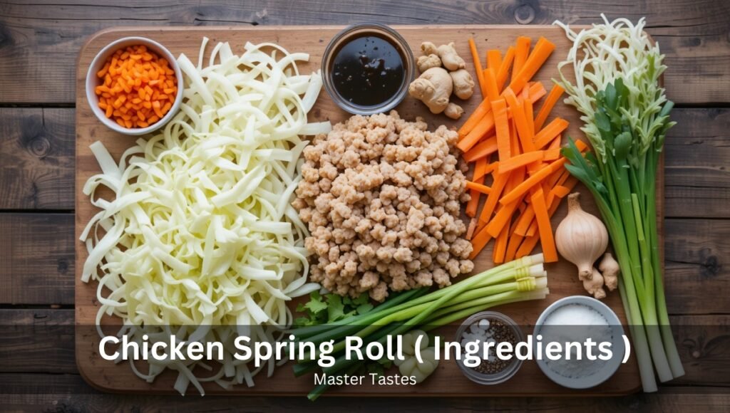 Chicken Spring Roll ( Ingredients )