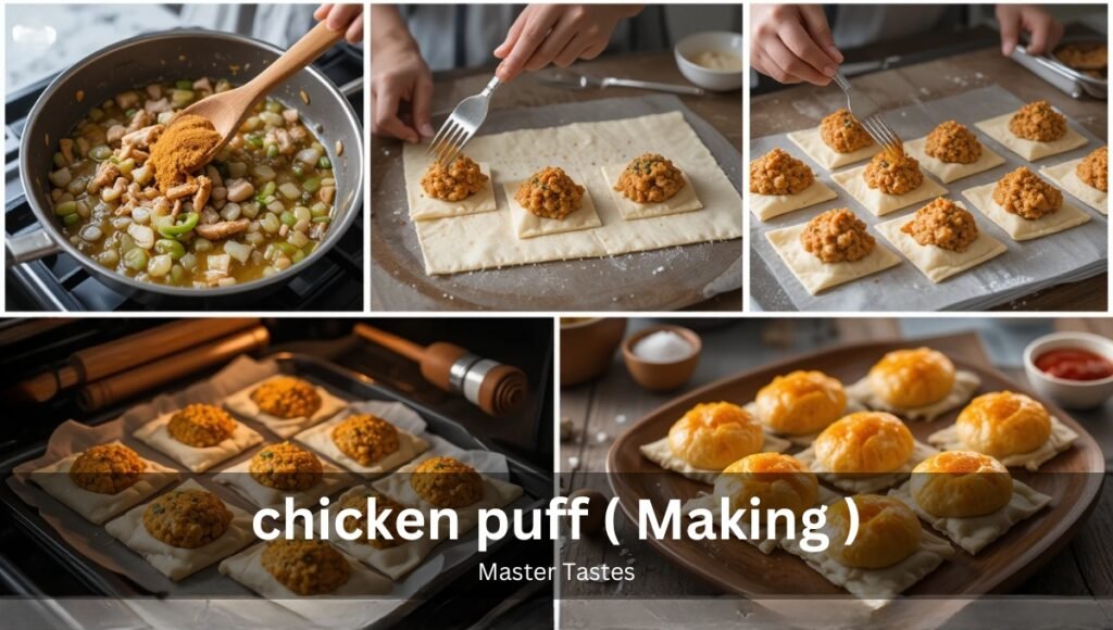 chicken puff ( Making )
