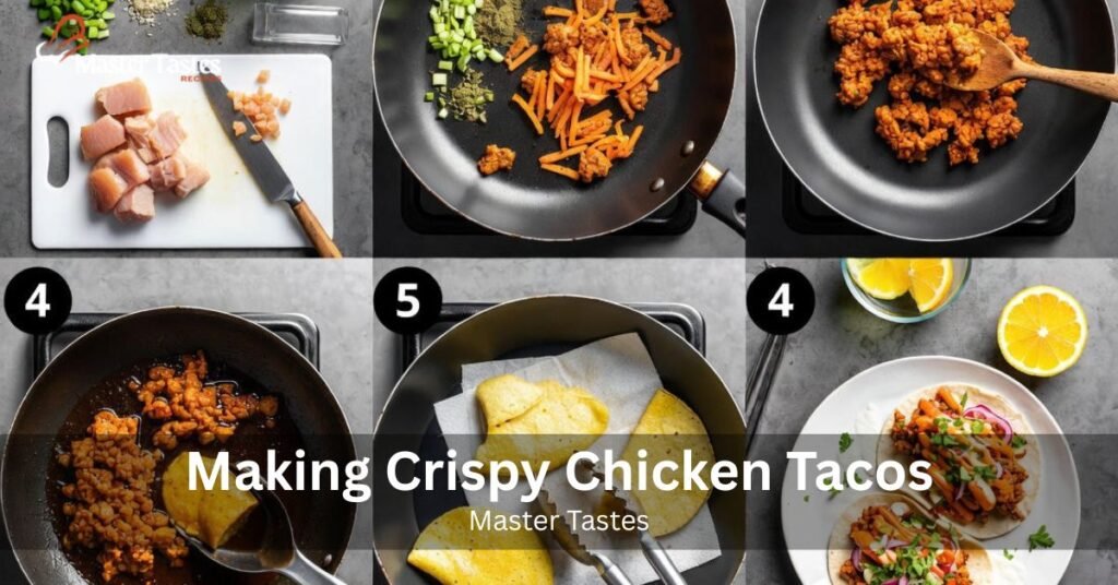 Making Crispy Chicken Tacos by Mastertastes
