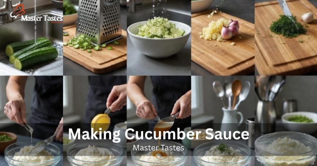 Making Cucumber Sauce by Mastertastes