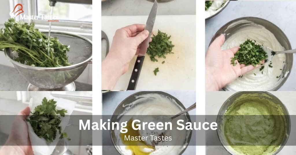 Making Green Sauce by Mastertastes