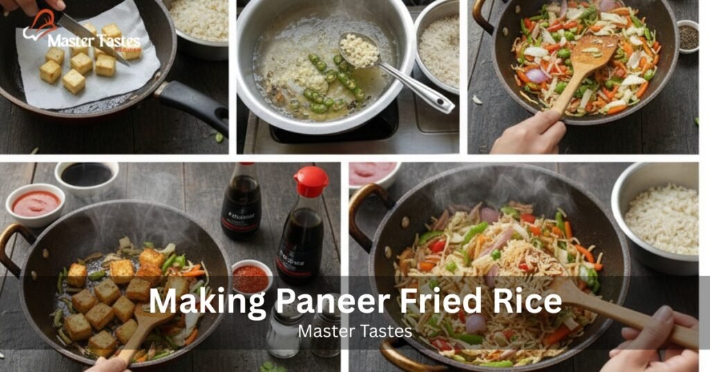 Making Paneer Fried Rice by mastertastes