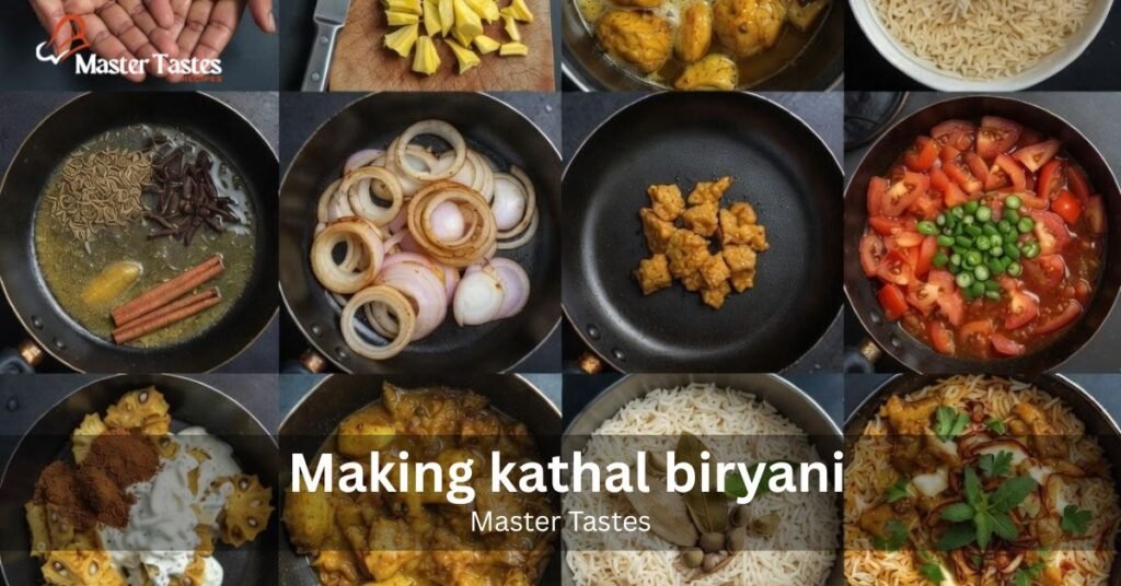 Making kathal biryani by Mastertastes